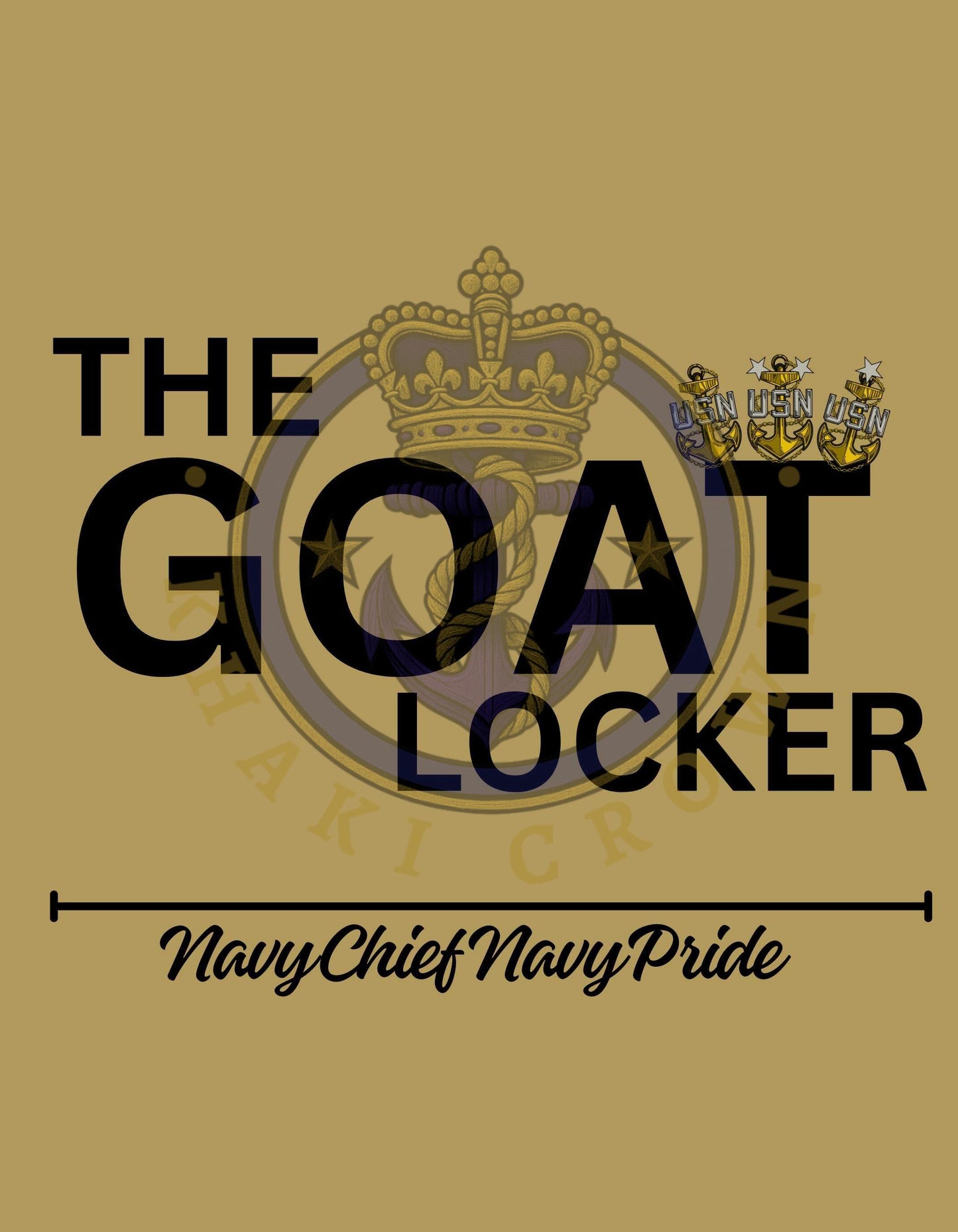 The GOAT Locker T-Shirt | US Navy Chief Pride Tee | Established 1893