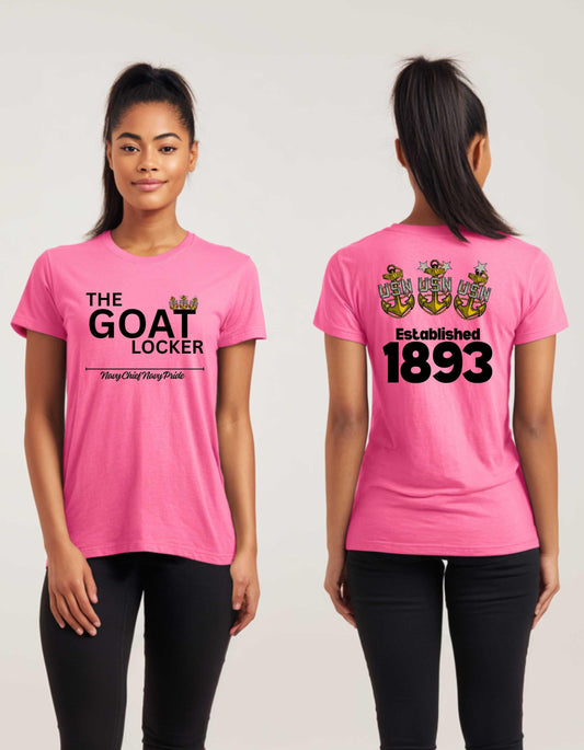 The GOAT Locker T-Shirt | US Navy Chief Pride Tee | Established 1893