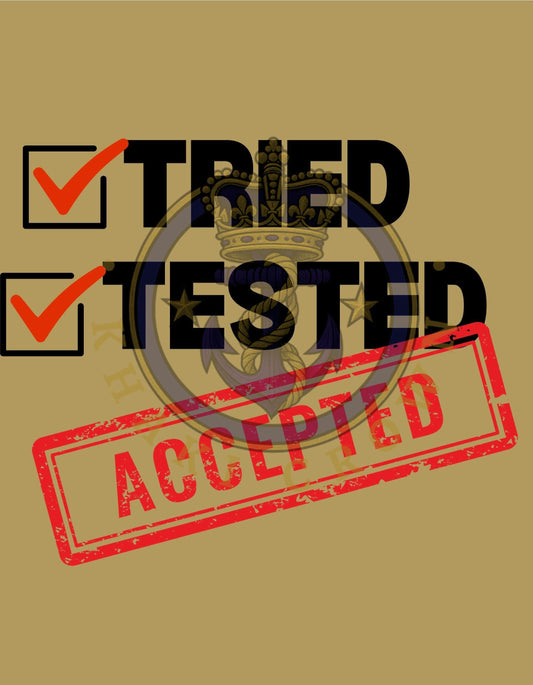 Tried • Tested • Accepted CPO T-Shirt | Navy Chief Mess Tee