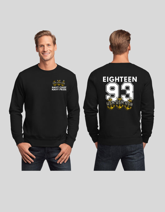 Navy Chief Hoodie/Crewneck EST. 1893