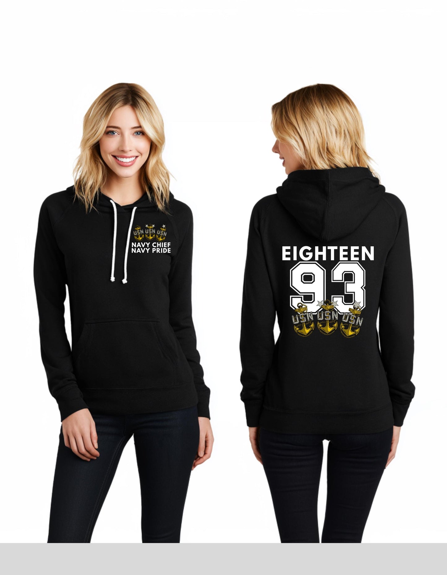 Navy Chief Hoodie/Crewneck EST. 1893