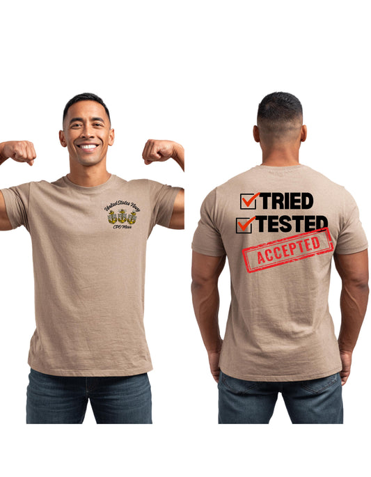 Tried • Tested • Accepted CPO T-Shirt | Navy Chief Mess Tee