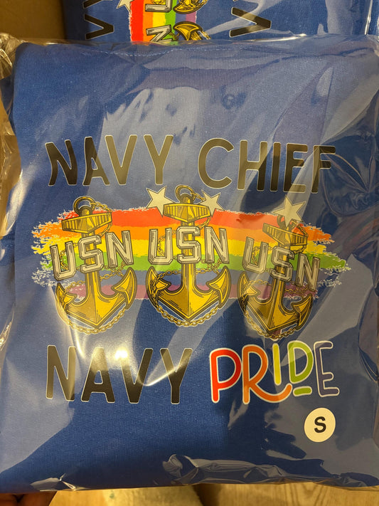 Navy Chief Navy Pride Hoodie Blue LGBT