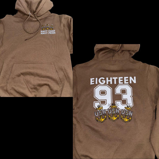 Navy Chief Hoodie/Crewneck EST. 1893